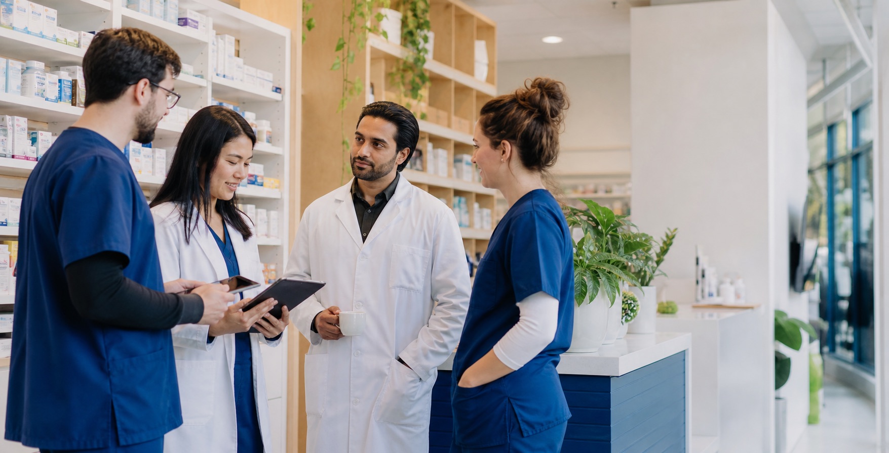 A local healthcare team collaborating around patient care